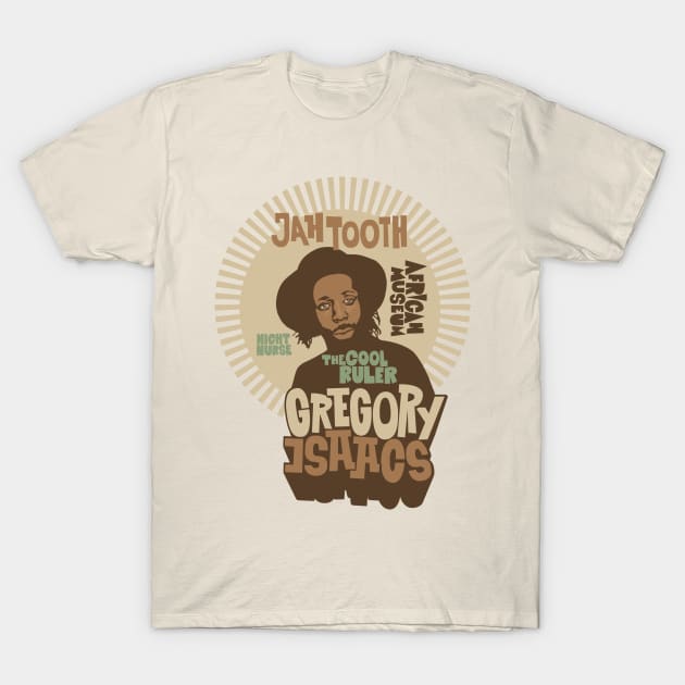 Soulful Melodies: A Reggae Tribute to Gregory Isaacs T-Shirt by Boogosh